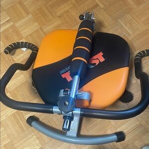 Black and Orange Fitness Machine